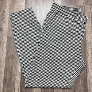 Express Pants Mens Medium Slim Fit Houndstooth Drawstring Tapered Jogger Casual - Picture 1 of 16
