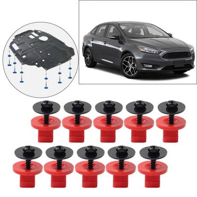 10Set Motor-Spritzschutz-Schraubenmutterhalter für Ford Focus für GMC Sierra - Image 1 of 4