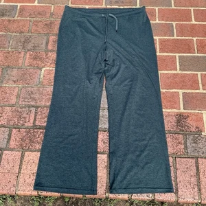 Quince Women Size XL Flowknit Wide Leg Pants Heather Green Soft Lounge Comfort - Picture 1 of 6