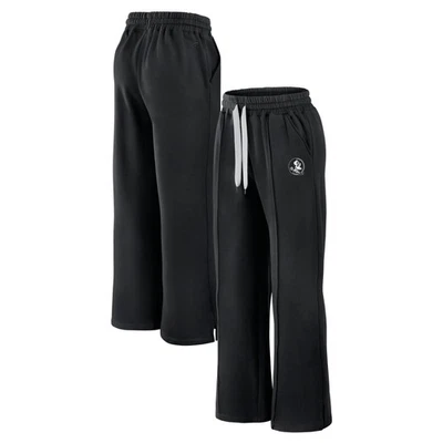 Feminino Fanatics Preto Florida State Seminoles Prime Supersoft Fleece Flaired - Imagem 1 de 4