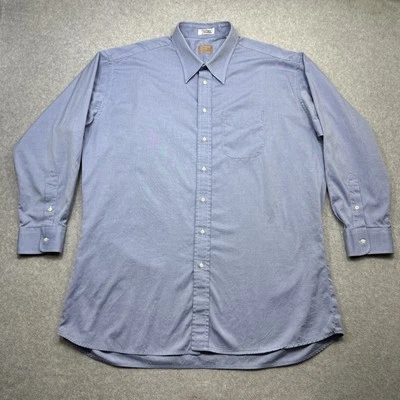 Camisa Gitman Bros Dorada 19 38 T Azul TTX Pinpoint Oxford Abotonada Manga Larga Foto 1 de 4