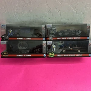 Batmobile & Batman Diecast Lot Of Four Jada Toys 1:32 Scale. Complete Collection - Picture 1 of 15