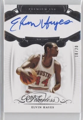 2018-19 Panini Flawless Collegiate Premium Ink Silver /20 Elvin Hayes Auto HOF - Image 1 of 2