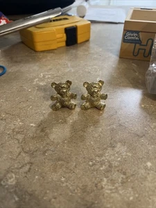 Messing Teddybär Figur - Bild 1 von 4