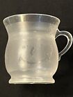 Vintage 70s Kool-Aid Man Frosted Clear Plastic Handled Cup Mug