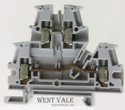 Legrand Viking - 371 68 - Grey 4mm Two Level DIN Rail Mounted Terminal Block - Image 1 of 2