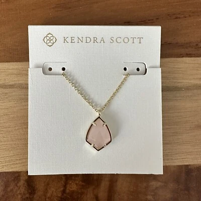 NWT Kendra Scott Cory Necklace Gold Rose Quartz pink & Gold - Image 1 of 3