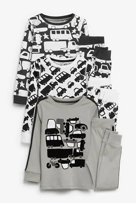 Pack de 3 pijamas acurrucados Next para niños monocromáticos transporte talla: 6-7 años nuevos con etiquetas Foto 1 de 3