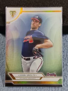 2018 TOPPS TRIPLE THREADS JOHN SMOLTZ #100 ATLANTA BRAVES - Picture 1 of 2