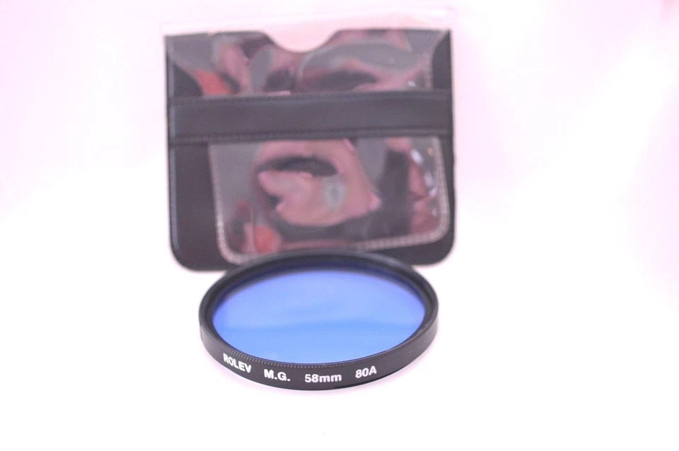 Rolev MG 58 mm 80A Screw In Filter with Pouch (P-172) - Image 1 of 1