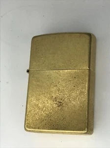 Vintage 2004 Brass Zippo Flip Top Pocket Lighter Gently Used - Picture 1 of 12