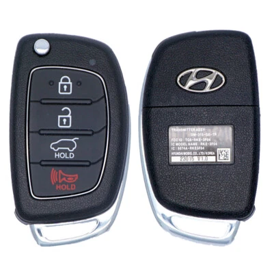 OEM 13 14 15 16 HYUNDAI SANTA FE + XL FLIP KEY KEYLESS REMOTE FOB TQ8-RKE-3F04 - Image 1 of 4