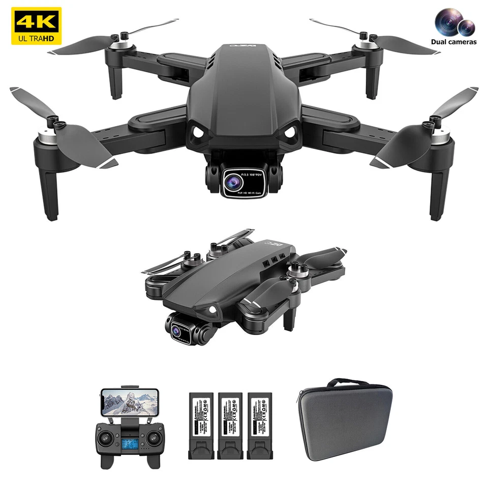 DRONE PROFESSIONALE QUADRICOTTERO DUE TELECAMERE 4K GPS CON VALIGETTA