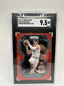 2021-22 Panini Prizm Choice Red Prizm /88 LaMelo Ball #185 SGC 9.5 MT+ - Picture 1 of 2