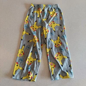 Pokemon Pajama Bottoms Kids Unisex Size 4 Pikachu Flame Resistant Pants - Picture 1 of 6