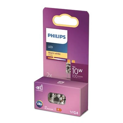 Philips LED Standard Brenner Ersatz für Halogen 10W G4 Sockel warmweißes Lich... - Bild 1 von 4