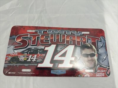 Tony Stewart #14 Office Depot Old Spice Nascar placa de metal 2010 Foto 1 de 2