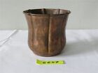 Antik Kupfer Blumenbertopf bertopf Gef Vase  H 9,2 cm Handarbeit gypten
