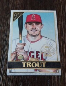 2020 Topps Gallery Mike Trout #GP-1 National Baseball Card Day LA Angels