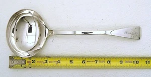 English Sterling Silver Soup Serving Ladle Hallmarked WE WF Made 1822 Hopelands - Picture 1 of 11