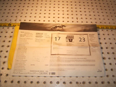 Jaguar 2000 S Type 4.0L sedan Original Jag dealer window OE 1 Sticker,$51,195.00 - Image 1 of 4