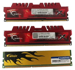 Lote De 3 Tarjetas Memoria 2Go DDR3 Gskill Ripjaws Y Elixir - Picture 1 of 2