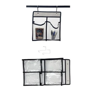 Over The Door 12pcs Organizer Rack Hanging Storage Holder Hanger Bags Closets - Picture 1 of 14