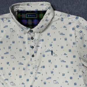William Murray Golf Polo Off The Rocks Shirt XLarge AOP Cocktails Stretch Read - Picture 1 of 8