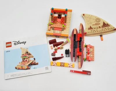 LEGO Disney Moana's Wayfinding Boat 43210 Not Complete W/Manual Partially Assemb - Image 1 of 3