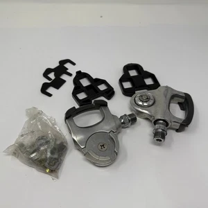 Mikashima MKS MAPSTAGE Advanced Pedal System Silver Road Bike Pedals With Cleats - Picture 1 of 8