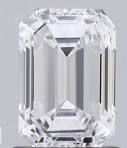 Diamante certificato IGI coltivato in laboratorio CVD SMERALDO taglio 2,18 Ct F colore VS2 chiarezza - Foto 1 di 1