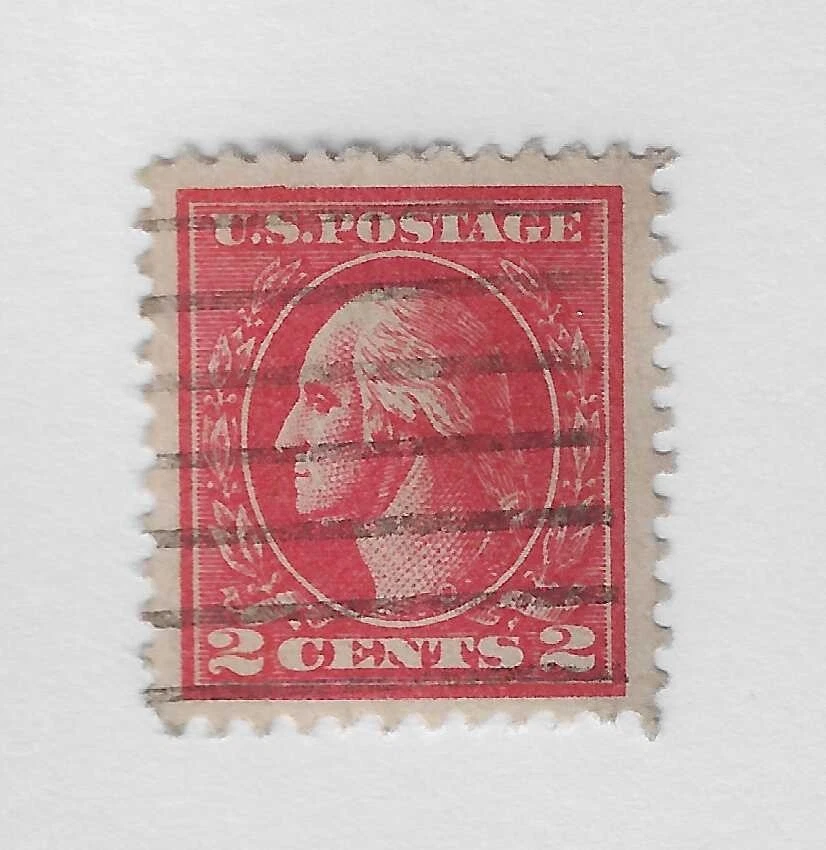 Scott # 528a, 2 cents carmine type VI,Washington, 1920,used, Superb, cv. $300 - Image 1 of 1