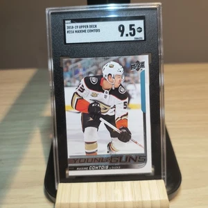 2018-19 Upper Deck Series 1 Young Guns Maxime Comtois #216 SGS 9.5 MINT + - Picture 1 of 2