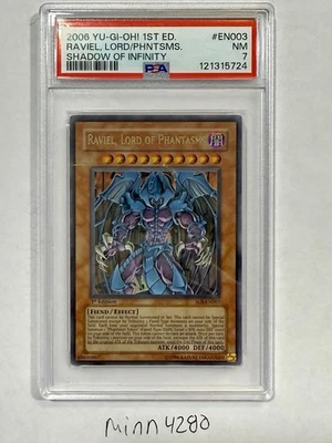 YuGiOh Raviel Lord of Phantasms SOI-EN003 1st Edition Ultra Rare PSA 7 NM - Image 1 of 2