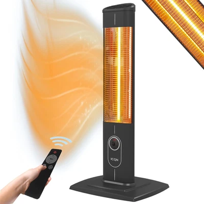 Stand Heizstrahler Fernbedienung 2300 Watt Infarot Infarotheizung - Bild 1 von 4