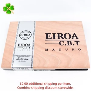 Eiroa The First 20 Years Maduro 54 x 6 Empty Wood Cigar Box 11.5" x 7.5" x 1.25" - Picture 1 of 12