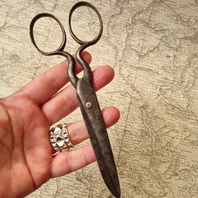 CISEAUX Anciens en Fer Forgé Fin XIXè Scissors 19thC  - Photo 1/4