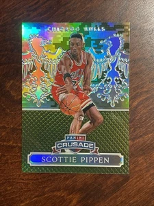2014-15 Panini Excalibur #122 Scottie Pippen Crusade Camouflage Prizm Bulls SP - Foto 1 di 2
