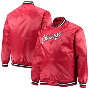 Herren Mitchell & Ness Red Chicago Bulls Big & Tall Hartholz Klassiker Raglan - Bild 1 von 4
