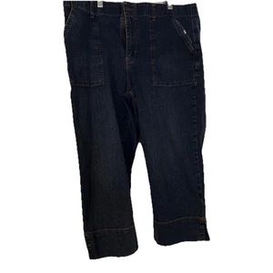Gloria Vanderbilt Amanda Skimmer Capris Blue Jeans Size 14 All-Around Slimming - Picture 1 of 2