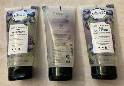 3 Pack HERBAL ESSENCES Curl Scrunching Hair GEL Sculptant, 6 oz BERRY Scent - Image 1 of 4