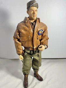 WW2 American 506th Airborne Officer Pilot 1:6 Solder Leather Jacket Dragon Model - Picture 1 of 7