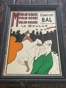 Letrero publicitario espejo vintage Moulin Rouge La Goulue París Francia Mancave - Imagen 1 de 4