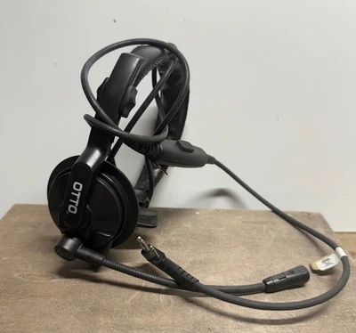OTTO V4-10095 Lightweight Single Speaker Headset With Push to Talk -Fast Ship - Image 1 of 4
