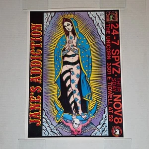 Póster Jane's Addiction Kozik 1990 Tranny Madonna at The Unicorn Houston 13"x18" - Imagen 1 de 1