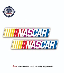 NASCAR CAR RACING INDY VINYL DECAL STICKER CAR BUMPER 4MIL BUBBLE FREE US MADE - Picture 1 of 2