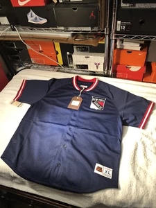Mitchell & Ness New York Rangers Mesh Button Jersey - Bild 1 von 5