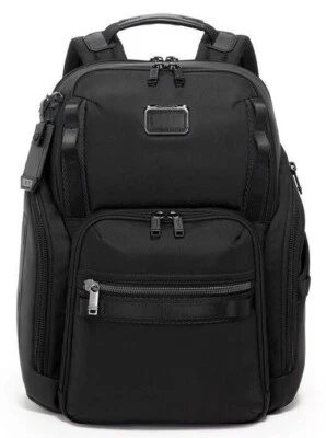 TUMI ALPHA BRAVO SEARCH 232789D Black Backpack Nylon Leather NEW