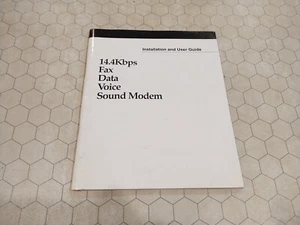 14.4Kbps Fax Data Voice Sound Modem Guide/Manual, 1995 - Picture 1 of 2