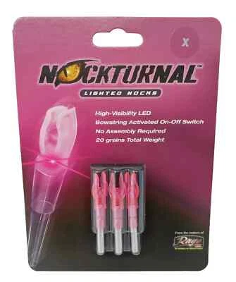 Rage Nockturnal-X Lighted Nocks 3pk PINK NT-512 - Image 1 of 4